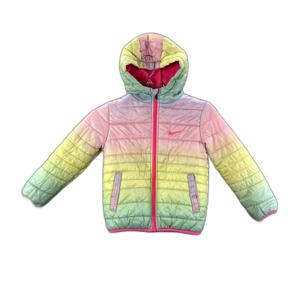 Nike Pre-School Essential Padded Puffer Hoodie Unisex Kids Medium 5-6 Preppy